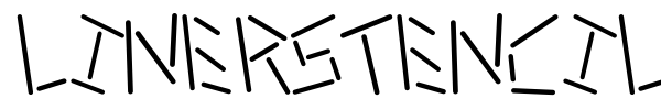 Linerstencil font preview
